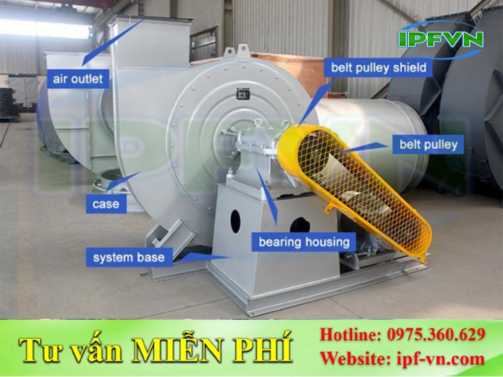 Quạt Ly Tâm Truyền Động Gián Tiếp Phù Hợp Với Những Điều Kiện Nào